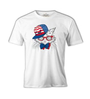 Kedi - Cool Beyaz Erkek Tshirt