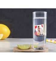 BK Gift Kişiye Özel Renkli Baskılı İsimli Fotoğraflı Vodka Bardağı-27 (Beyaz)