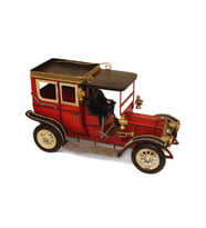 Ford Classic Coupe Dekoratif Metal Araba Kırmızı E-065