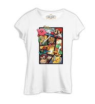 Super Mario - Smaash Beyaz Kadın Tshirt