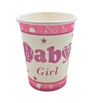 Baby Shower Karton Bardak, Pembe - 8 Adet (STD)