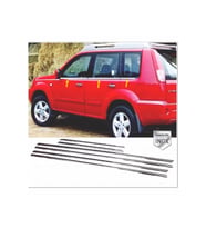 Nissan X-Trail Krom Cam Çıtası 6 prç. 2001-2007 P.Çelik