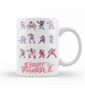 Street Fighter Kupa Bardak  Porselen