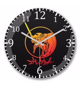 Shin Seiki Evangelion Duvar Saati Bombeli Gercek Cam