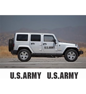Army Star Askeri Yıldız Araba Off-road Araba Sticker Set 1