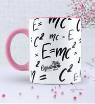BK Gift Kişiye Özel Fizik Öğretmeni Pembe Kupa Bardak  1