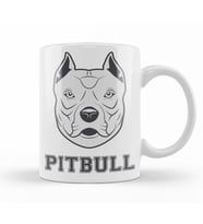 Pug Köpek Pit Bull Face Pitbull Aşıklar Kupa Bardak Porselen