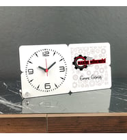 Makine Mühendisi Ahşap Masa Saati 007