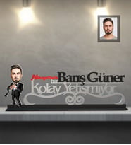 Kişiye Özel Klarnetçi Karikatürlü Kolay Yetişmiyor Ahşap Biblo Bay-1