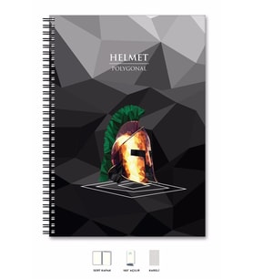A5 Defter Kareli 200 syf Kask Polygonal