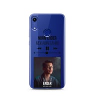 Norm Ender Mp3 Tasarımlı Süper Şeffaf Silikon Telefon Kılıfı Huawei Honor 8A