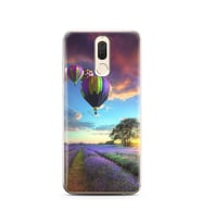 Lavanta Bahçesi Tasarımlı Süper Şeffaf Silikon Telefon Kılıfı Huawei Mate 10 Lit