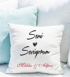 Seni Seviyorum Yastığı Kişiye Özel