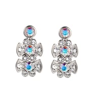 Monemel Swarovski Taşlı Küpe (Altın Kaplama) Sevgililer Günü Hediyesi