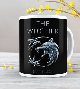 BK Gift Kişiye Özel The Witcher Beyaz Kupa Bardak-4