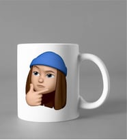 Emoji Kız Stiker Kupası