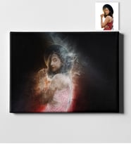 BK Gift Kişiye Özel Duman Tasarımlı Kanvas Tablo 50x70cm