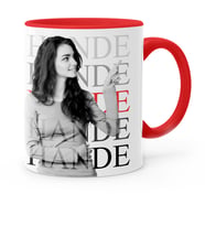 BK Gift Kişiye Özel Fotoğraflı Kırmızı Kupa Bardak  11