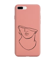 Iphone 7 Plus Çizgi Tasarımlı Pudra Lansman Telefon Kılıfı