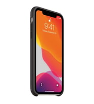 Apple İphone 11 Silikon Kılıf Logolu Apple Lansman Kılıf (Siyah-Gri)