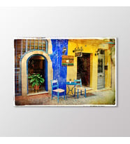 Arty Tablo Vintage Cafe Tablo (Karışık)