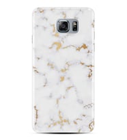 Kılıfland Samsung Galaxy Note 5 Kılıf Silikon Resimli Kapak White Marble Mermer Stok 974