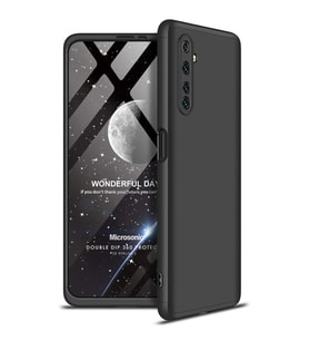 Microsonic Realme 6 Kılıf Double Dip 360 Protective Siyah