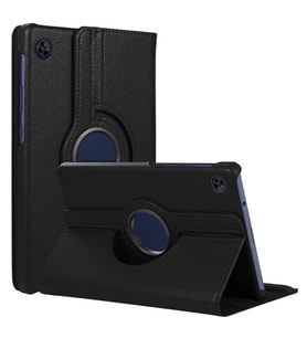 Microsonic Huawei MatePad T8 8'' Kılıf 360 Rotating Stand Deri Siyah