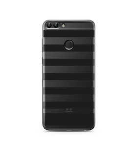 Çizgi Tasarımlı Süper Şeffaf Silikon Telefon Kılıfı Huawei P Smart 