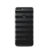 Çizgi Tasarımlı Süper Şeffaf Silikon Telefon Kılıfı Huawei P Smart 