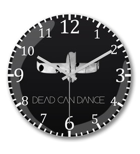 Dead Can Dance Duvar Saati Bombeli Gercek Cam