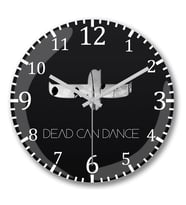 Dead Can Dance Duvar Saati Bombeli Gercek Cam