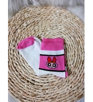 Powerpuff Girls Blossom Çorap (Beyaz-Pembe)