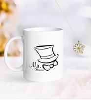 BK Gift Kişiye Özel Sevgililer Günü Kupa ve Çift İsimli Papatya Kolye-94 (Model 1)