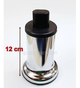 Geçmeli Metal Baza Ayağı Baza Koltuk Yükseltme Ayağı 4 Adet 12 cm