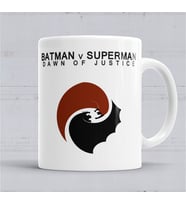 DC Superman VS Batman Kupa Bardak Porselen