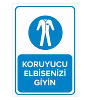 MIGNATIS - Koruyucu Elbisenizi Giyin Levhası - Sac Malzeme 25x35cm