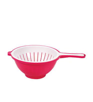 Moonstar Küvetli Süzgeç Pratik Çift Yönlü Süzgeç-CLS-350- FUŞYA+BEYAZ