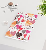 BK Gift Kişiye Özel Sevgililer Günü Beyaz Defter-46