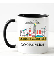 Endüstri Mühendisi Kupa Bardağı Siyah