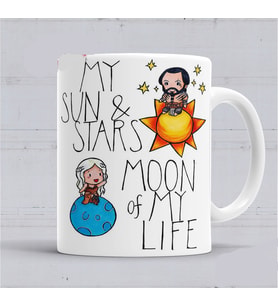 Khaleesi ve Khal Drogo Kupa Bardak Porselen