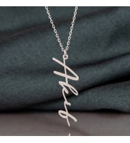 Else Silver Kişiye Özel İsimli Gümüş Kolye (Beyaz)