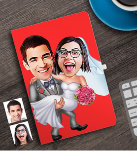 BK Gift Kişiye Özel Evleniyoruz Karikatürlü Defter-7