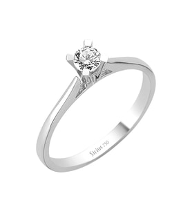 Sirius G Renk 0,19 Karat Pırlanta Tektaş Yüzük 0723R0039