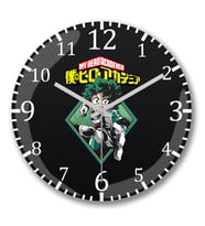 My Hero Academia Duvar Saati Bombeli Gercek Cam