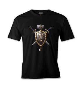 World of Warcraft - Human Siyah Erkek Tshirt