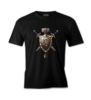 World of Warcraft - Human Siyah Erkek Tshirt