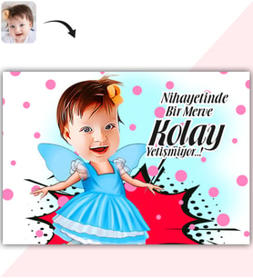 BK Gift Kişiye Özel Kız Çocuk Karikatür Baskılı Yaş Pasta İçin Yenilebilir Şekerli Kağıt  1(Sadece Kağıt)