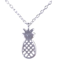 925 Ayar Gümüş Orta Ananas Kolye (Gümüş)