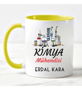 Kimya Mühendisi Kupa Bardağı Sarı